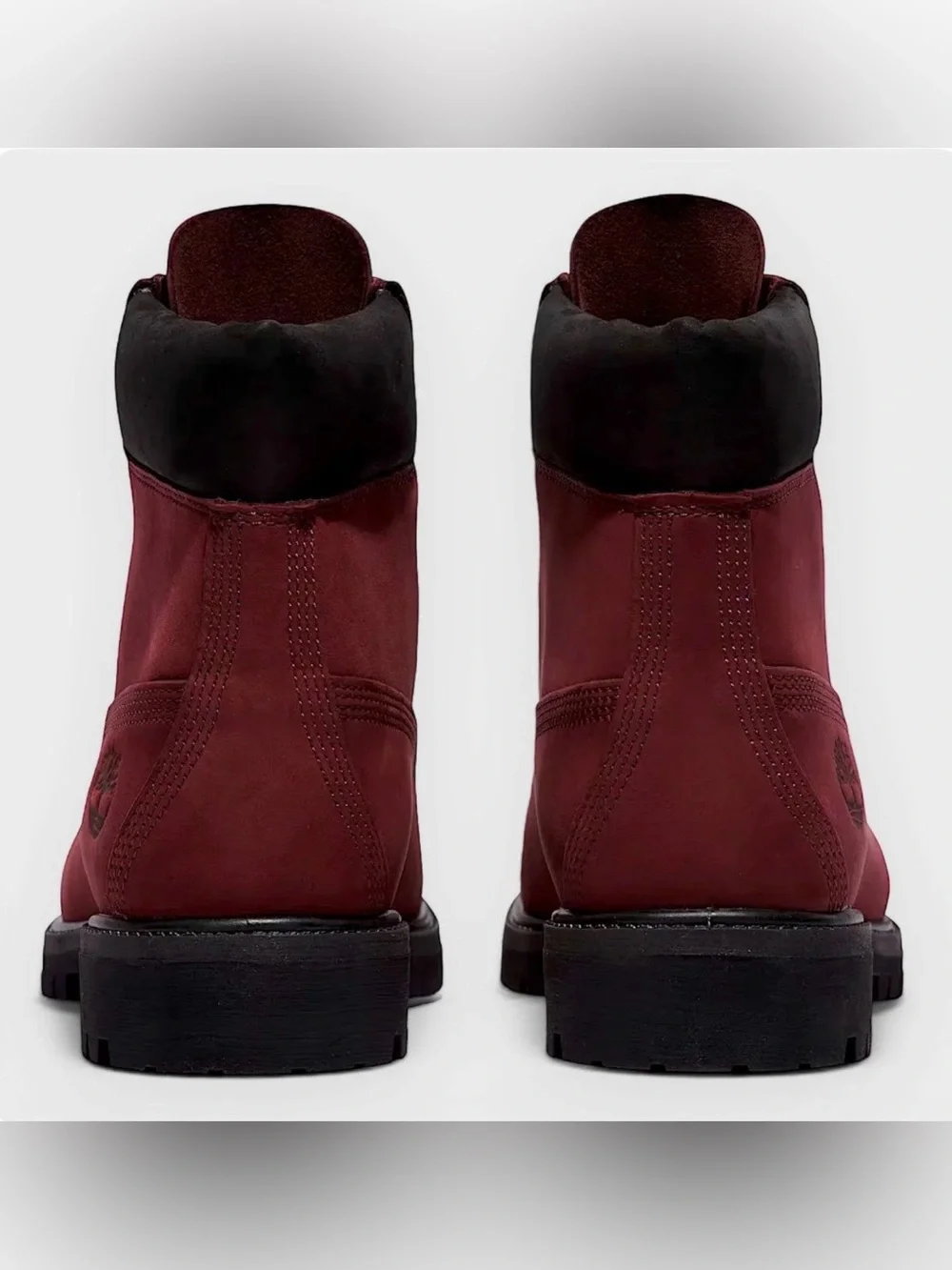 TIMBERLAND PREMIUM 6 IN WATERPROOF BOOT MEN’S - BURGUNDY NUBUCK C60 NWT
